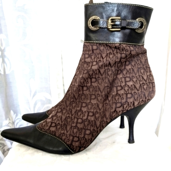 Get 50% off- PEDRO MIRALLES Size 9 Medium Vintage heeled Ankle Boots - Picture 3 of 16